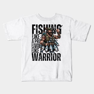 Fishing Lover fathers day dad Kids T-Shirt